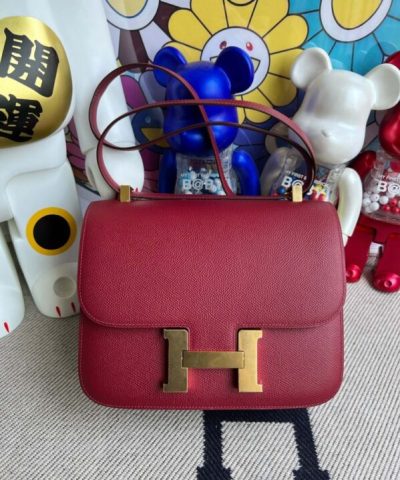 Replika Hermès Constance 24 cm czerwony