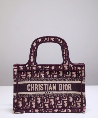 Réplica Dior Tote Book Mini CD Vermelho
