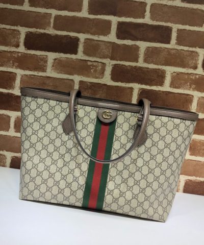 Replica Gucci Ophidia keskikokoinen kassi beige