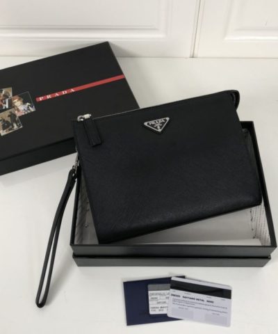 Αντίγραφο Prada Saffiano Τσάντα Ασημί