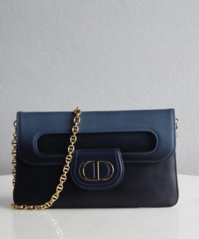 Replika torebki Dior Double Bag Blue