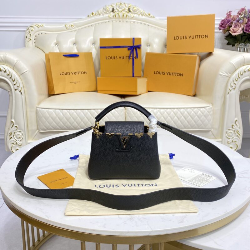 Replik Loius Vuitton Capucines Klein Schwarz