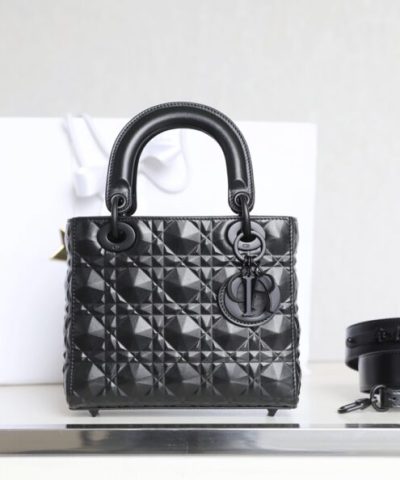 Réplica Lady Dior Ultramate Negro Cuadrícula Abc
