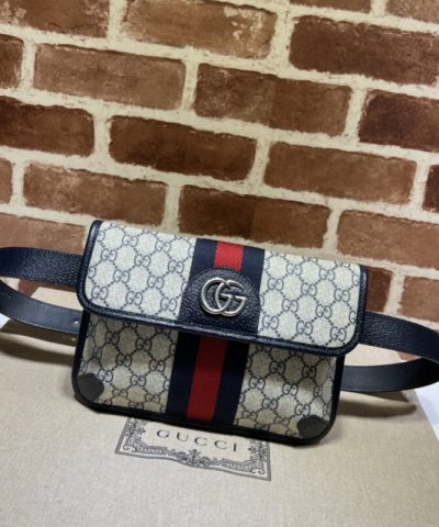 Replika Gucci Ophidia GG Lille Talje Blå