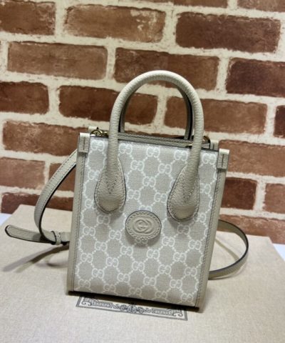 Replika Gucci Ophidia Mini Tote Bag White