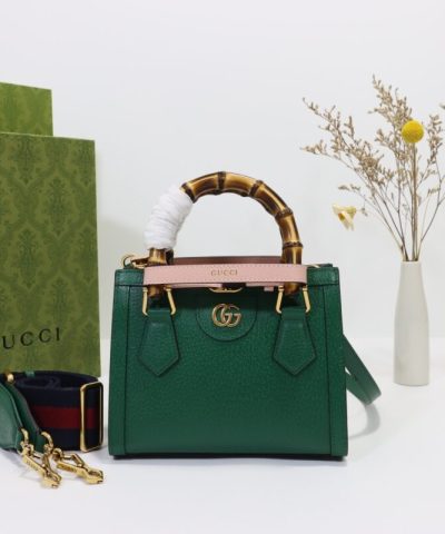 Replica Gucci Diana Small Tote Green
