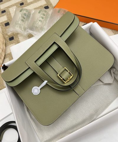 Replica Hermès Halzan Verde