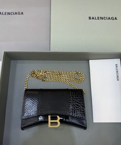 Réplica Balenciaga Ampulheta com Corrente Preta