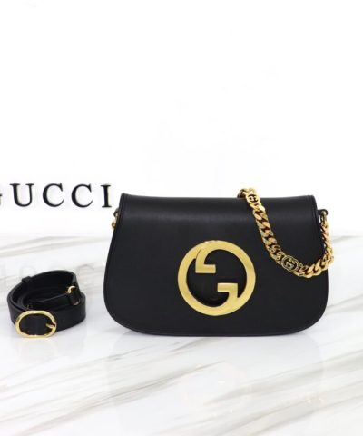 Αντίγραφο Gucci Blondie Δερμάτινο Μαύρο
