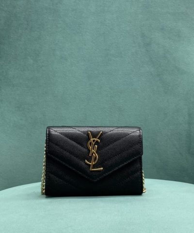 Yves Saint Laurent Zincir Cüzdan Siyah