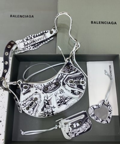 Ρεπλίκα Balenciaga Le Cagole Graffiti White