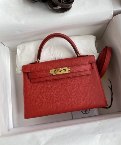 Replica Hermès Kelly Epsom Bright Red