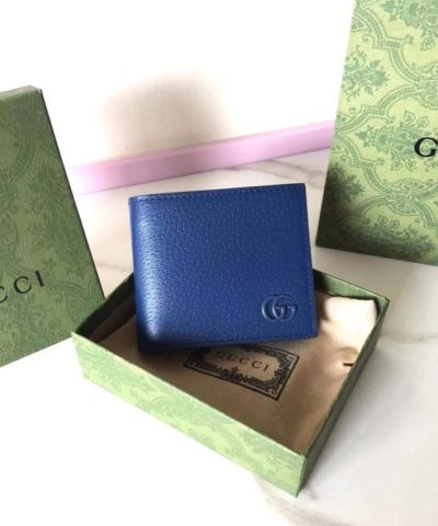 Αντίγραφο πορτοφολιού Gucci Marmont μπλε