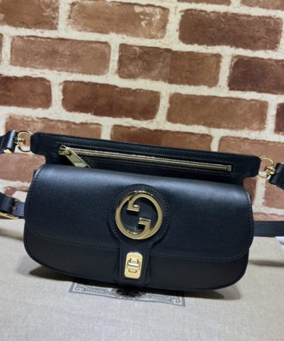Replika Gucci G Blondie Midja Canvas Svart