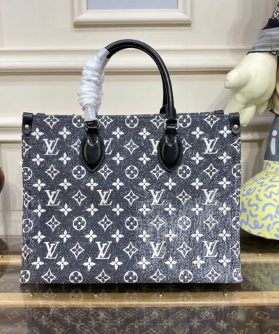 レプリカ LV オンザゴー ブラックデニム