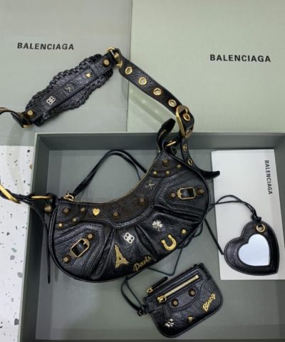 Replika Balenciaga Le Cagole Svart