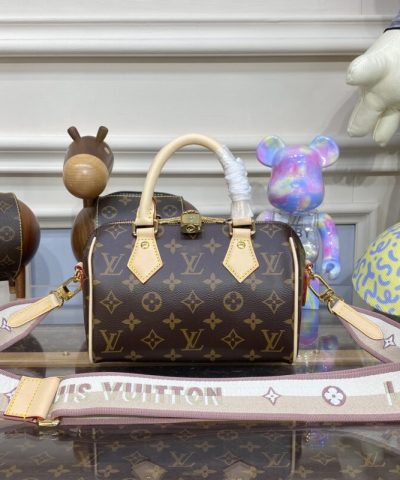 Replica Louis Vuitton Speedy Bandouliere 20 Brown