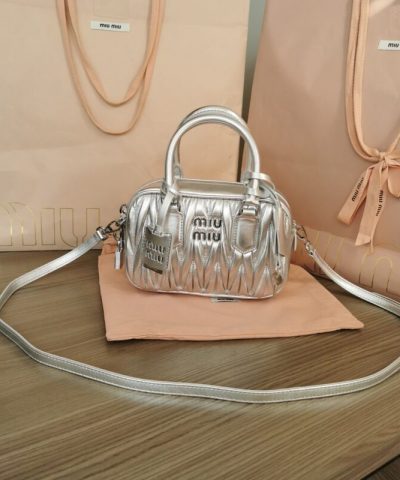 Replica Miu Miu Arcadie Small Silver