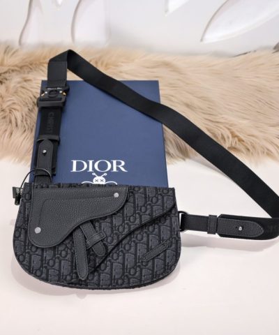 Réplique Dior Messenger Black Oblique