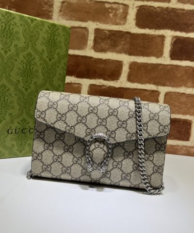 Replika Gucci Dionysus GG Chain peněženka Denim Classic