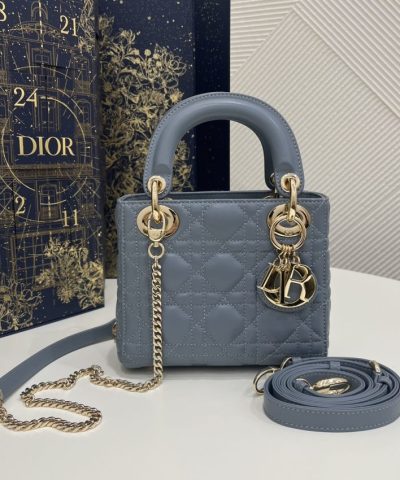 Αντίγραφο Lady Dior Mini Blue