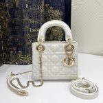 Replika Lady Dior Mini Hvid