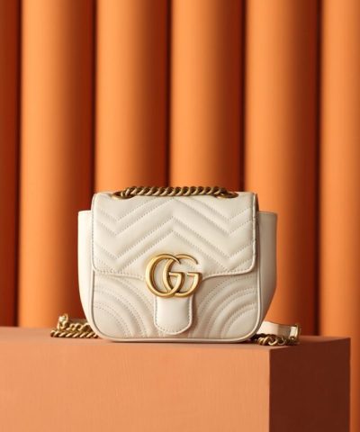 Αντίγραφο Gucci GG Marmont Square Μπεζ