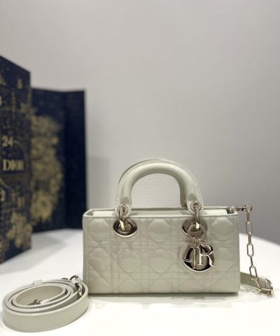 Replika Dior Lady D – Joy-väska Vit Lack