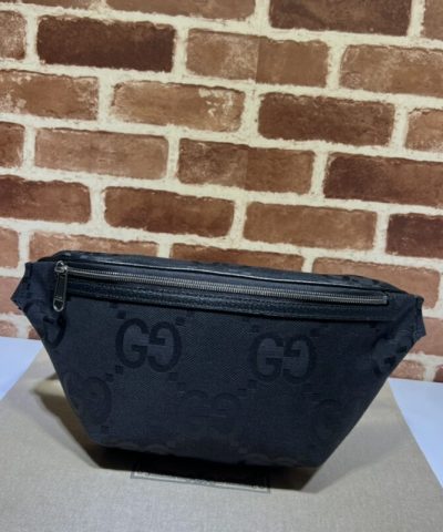 Réplica da bolsa de cintura Gucci Double G preta