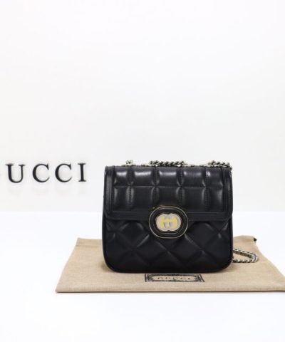 Gucci Gucci Deco Double G Siyah Replika