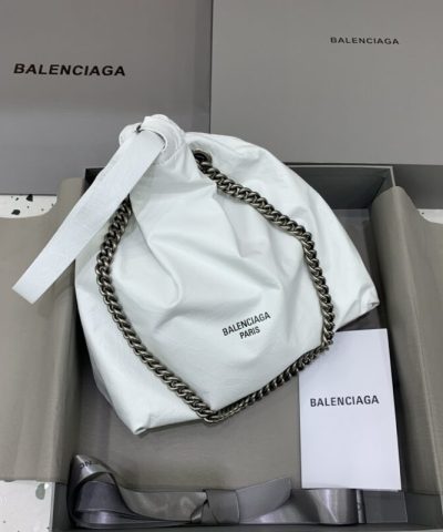 Replika Balenciaga Crush Malá Taška Bílá