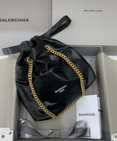 Replica Balenciaga Crush Small Tote Black