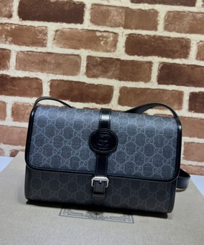 Replica Gucci GG Messenger Black Canvas