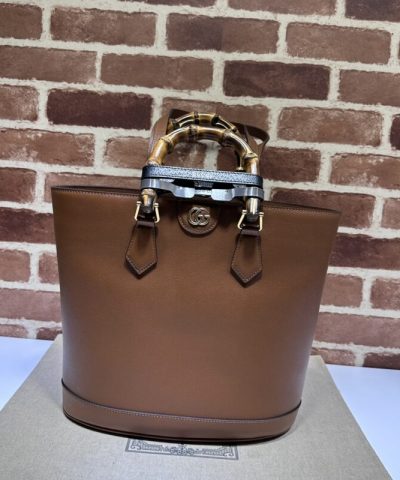 Replika Gucci Diana střední taška tote hnědá