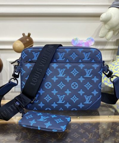 Réplique Louis Vuitton Trio Messenger Bleu