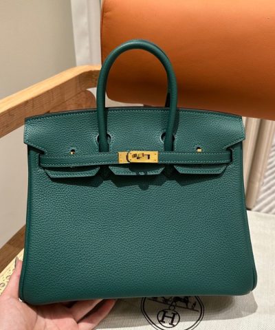 Replika Hermès Birkin Peacock Green Togo