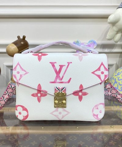 Replika Louis Vuitton Pochette Metis w kolorze różowym