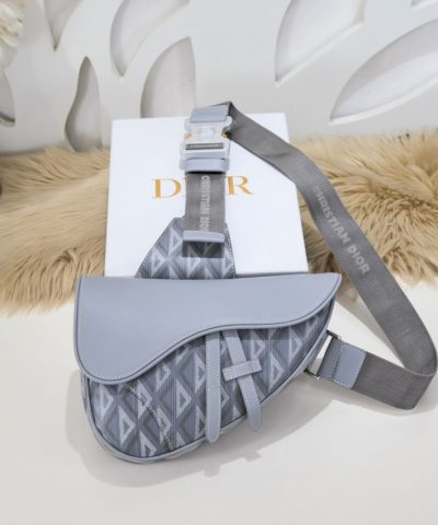 Replica Dior Saddle Bag Diamong Grey