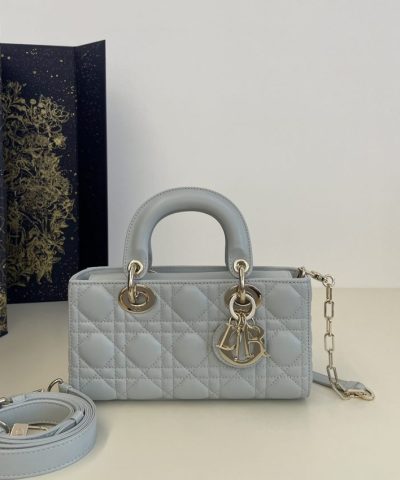 Replica Dior Lady D – Joy Bag Sky Blue