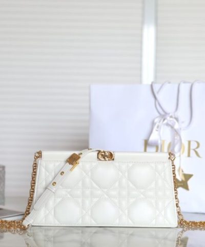 Replica Dior Miss Caro Noire Clutch White