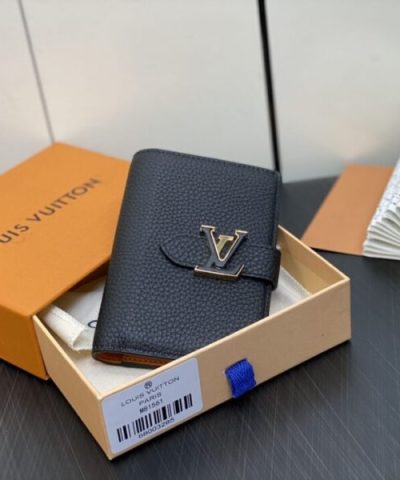 Louis Vuitton Vertical Compact Wallet Black