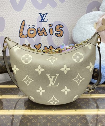 Replika kabelky Louis Vuitton Loop Hobo béžová