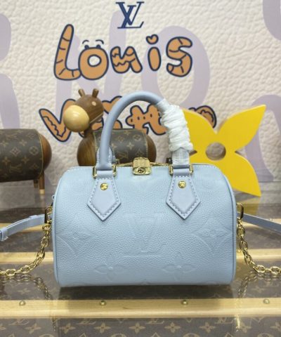 Αντίγραφο Louis Vuitton Speedy Bandouliere 20 Sky Blue