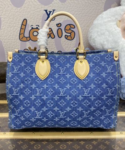 Replica LV Onthego Denim