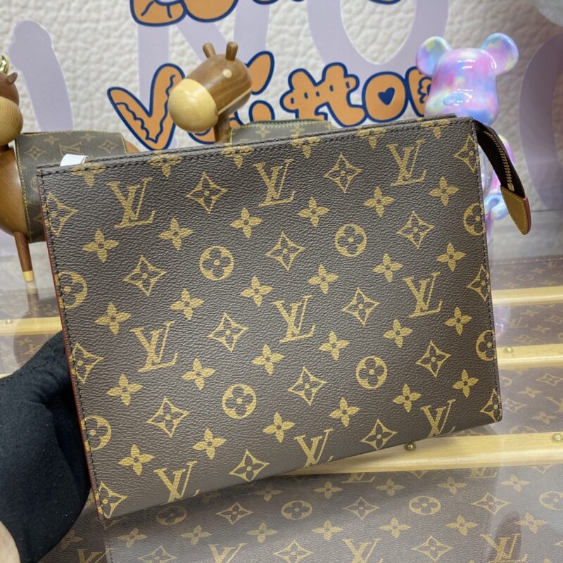 Replik Louis Vuitton Pochette Voyage Canvas Braun
