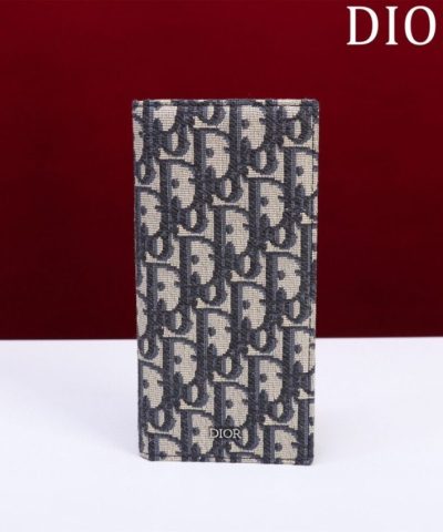 Portefeuille long jacquard Dior réplique blanc