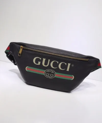 Réplica de bolsa de cinto com estampa Gucci