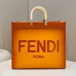 Replica Fendi Peekaboo Tote arancione