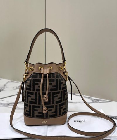 Αντίγραφο Fendi Tresor Mini Bucket Brown