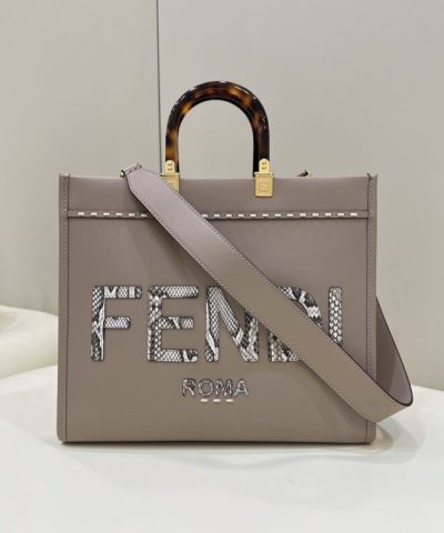 Replika torby Fendi Sunshine w kolorze beżowym